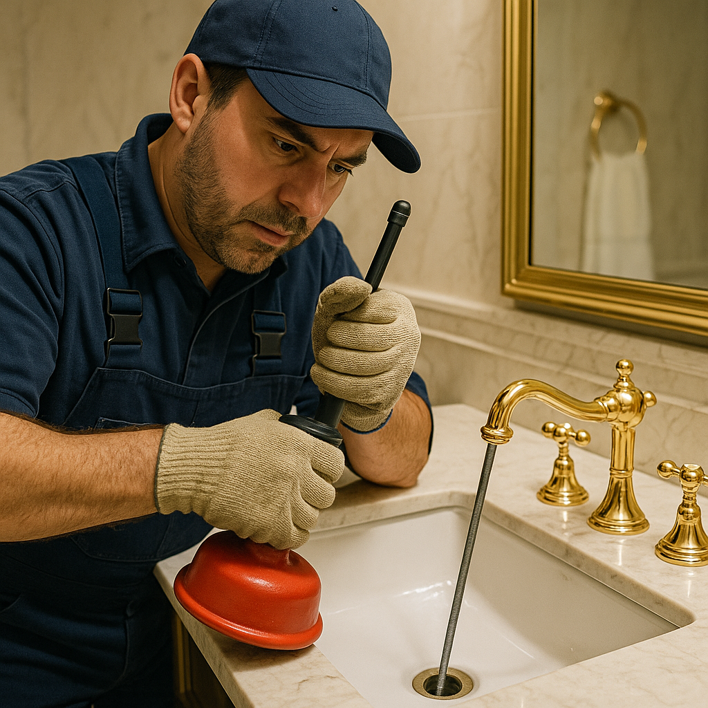 Plombier Pro Dégorge Évier Cuisine Moderne Française